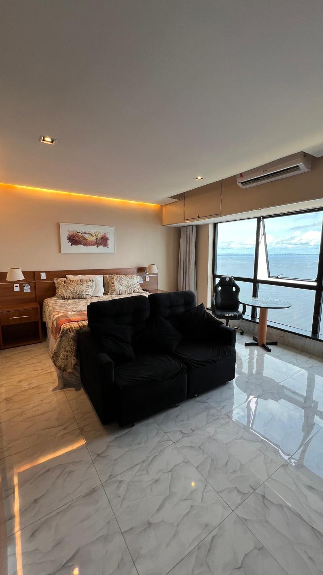 Flat No Condominio Do Edificio Tropical Executive E Residence Com Vista Para O Rio Манаус Екстериор снимка